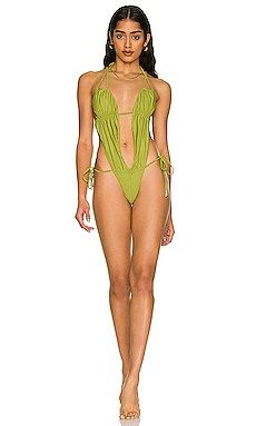 Cult Gaia Katrice One Piece in Palm from Revolve.com | Revolve Clothing (Global)