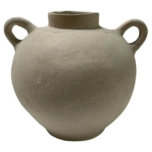Nolan Updated Traditional Beige Amphora Decorative Table Vase | Kathy Kuo Home