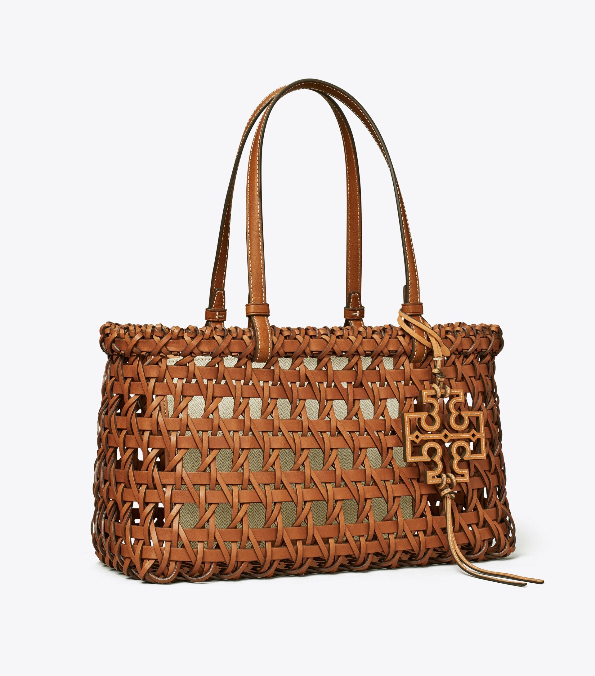 Miller Garden Basket-Weave Tote: Women's Designer Tote Bags | Tory Burch | Tory Burch (US)