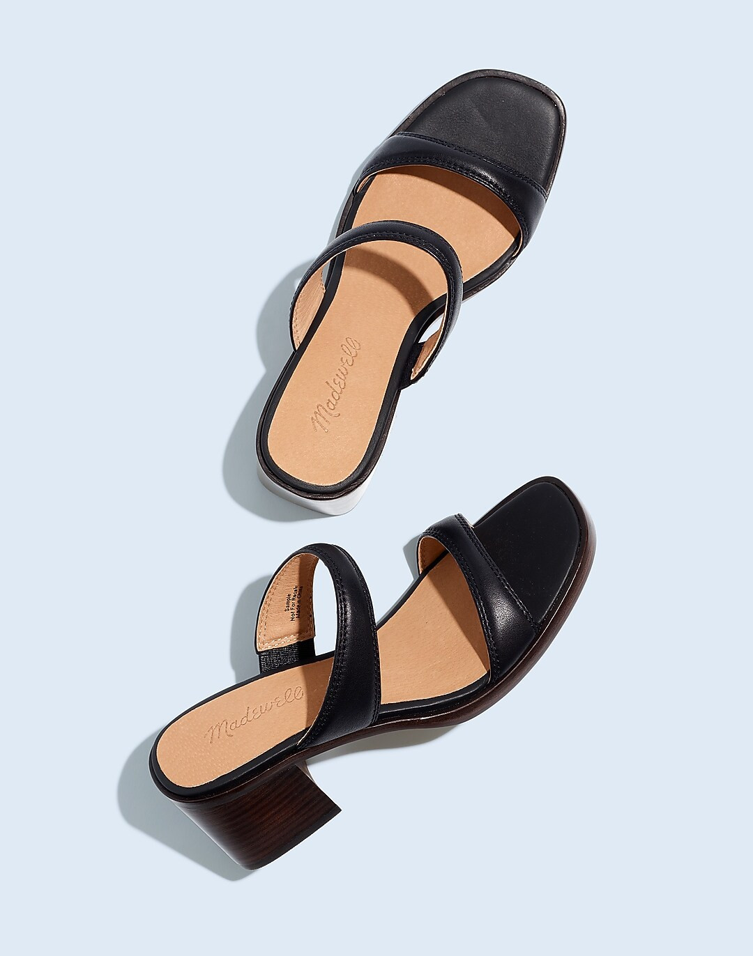 The Saige Double-Strap Sandal in Leather | Madewell