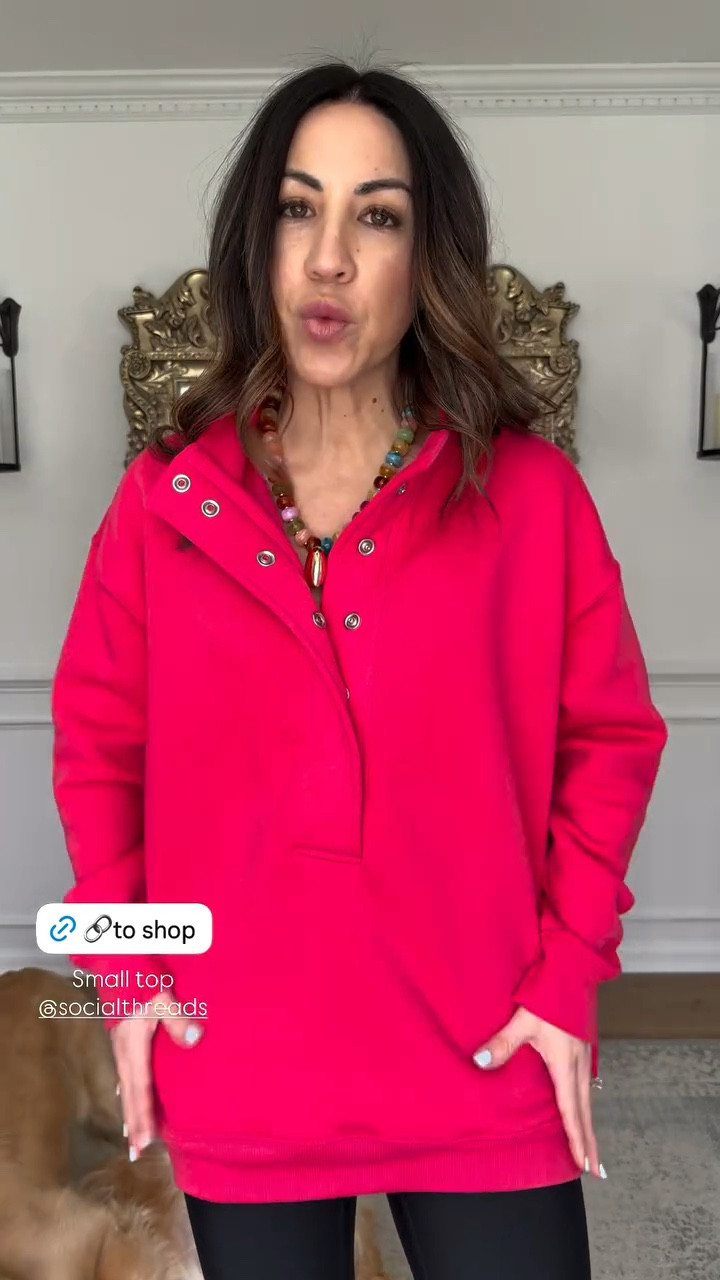 Small Henley sweatshirt

#LTKOver40