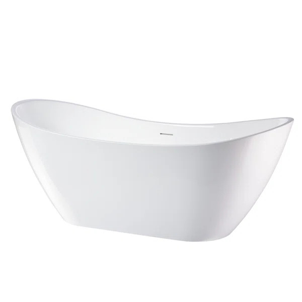 Ophelia 71" x 32'' Freestanding Soaking Acrylic Bathtub | Wayfair North America