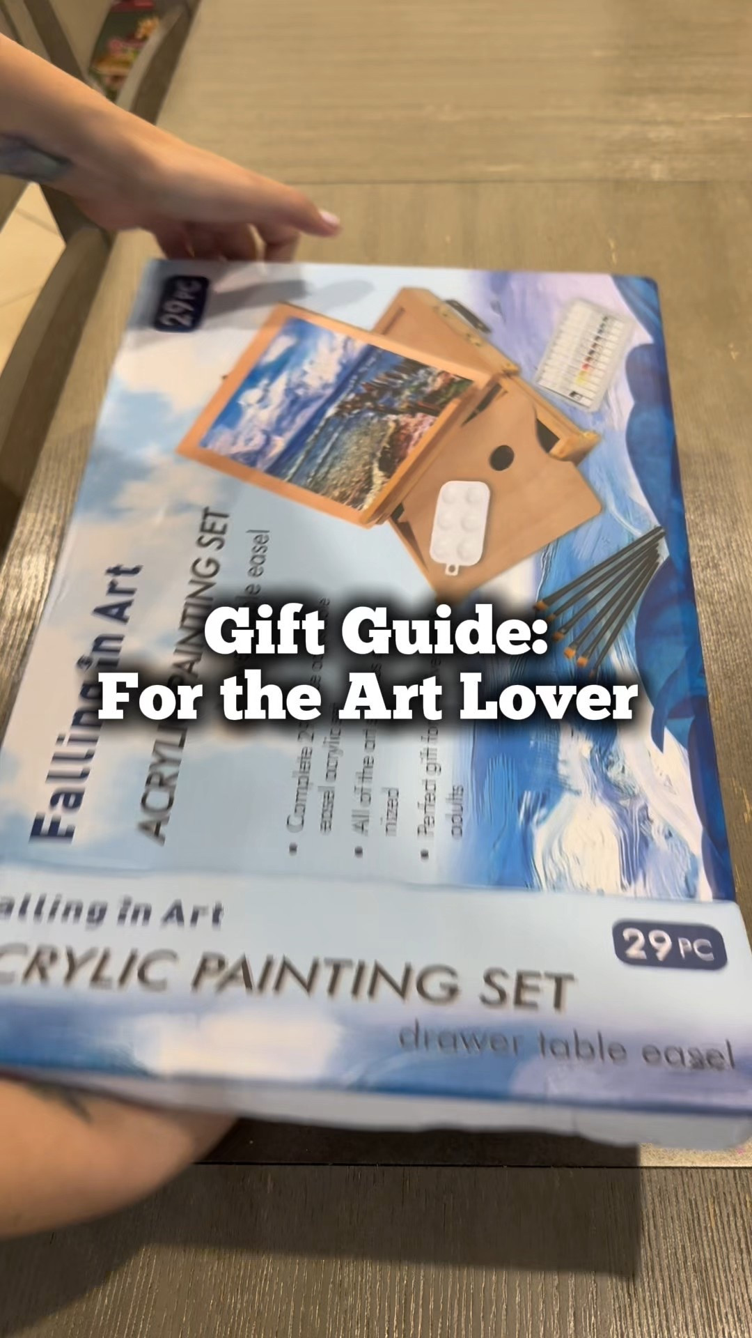I’m starting to look for gifts early this year and this is a great find for the artist in your life. 

This acrylic painting set is complete and brings everything you need to create a work of art. It even includes pages of paint with color, that brings something to paint and a couple of color attached to it to use with water. 

#finds #amazonfinds #momlife #giftideas #christmasgifts 

#LTKmomlife #LTKGiftGuide #LTKHoliday