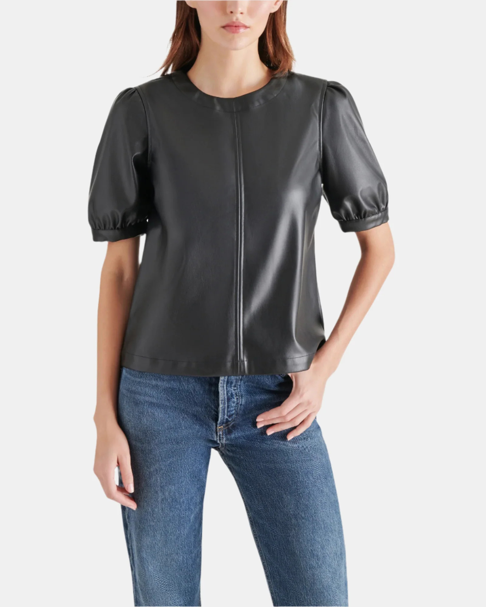 FAUX IT UP TOP BLACK | Steve Madden (Canada)