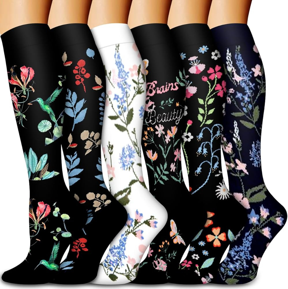 Bluemaple Copper Compression Socks For Women & Men Circulation - Best for Running,Nursing,Hiking,... | Amazon (US)