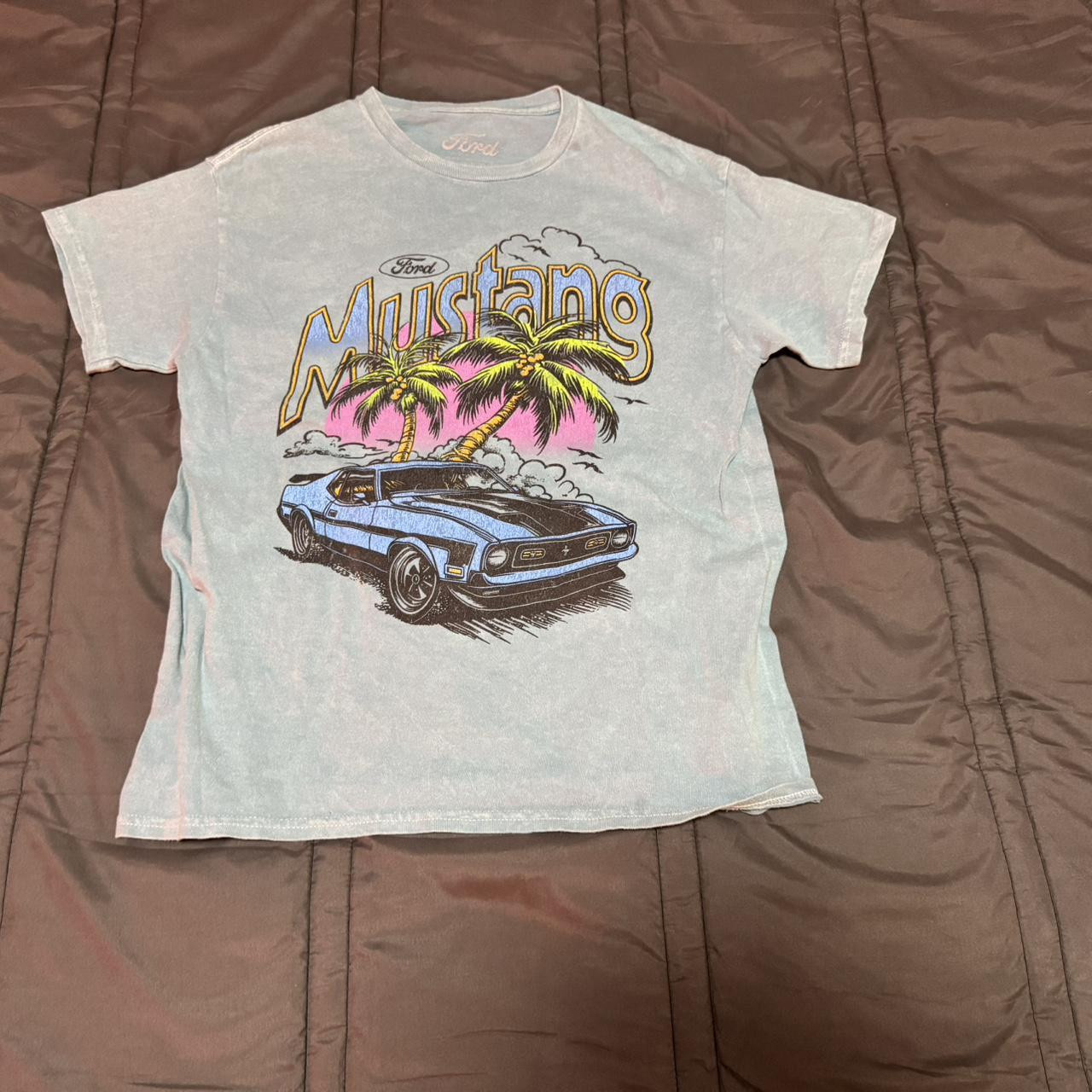 Ford Men's T-shirt - Blue/Multi - M | Depop US