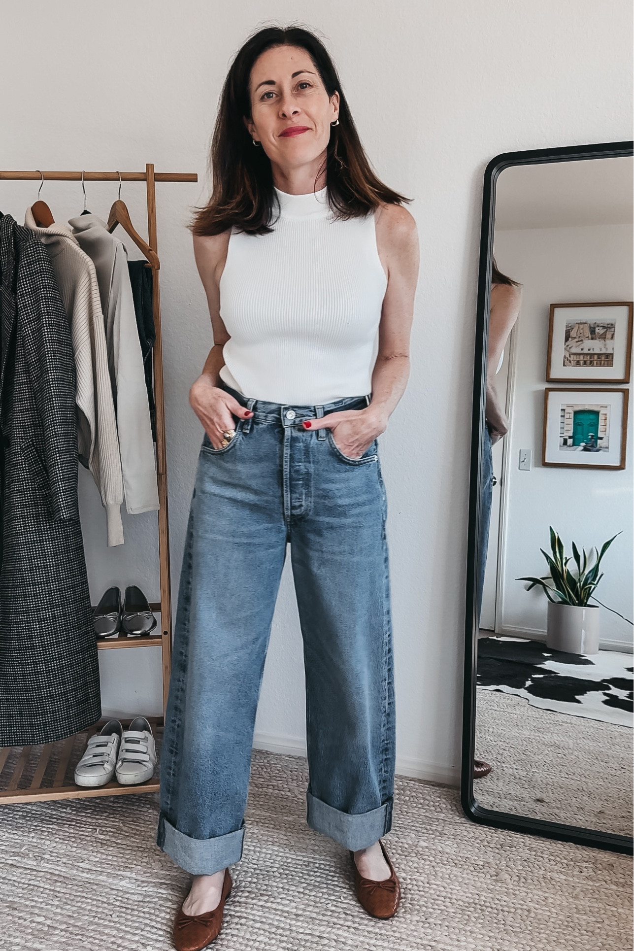 Styling the Ayla baggy cuff from Citizens of Humanity from Evereve - size down 

#LTKover40 #LTKsalealert #LTKstyletip