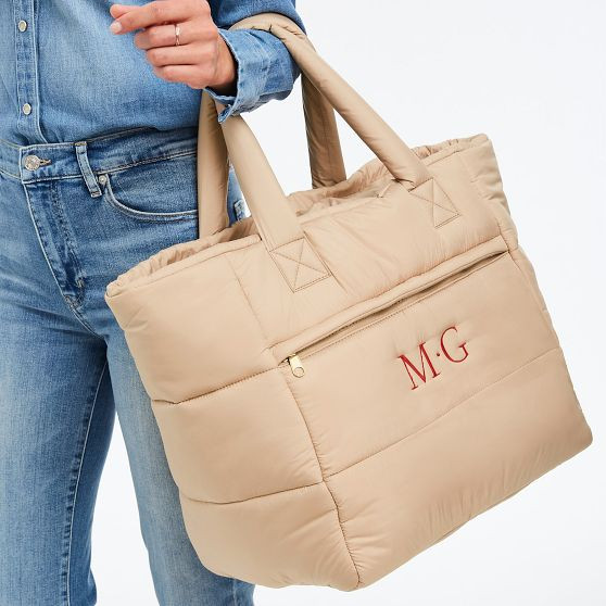 Lightweight Packable Puffer Tote | Mark and Graham