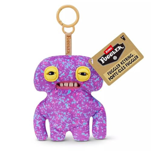 Fuggler Series 6 Keyrings, 4.5 Inch Funny Ugly Monsters Plush Keychain, Character-Themed Unisex Plush Fabric (Squidge - Purple) | Amazon (US)