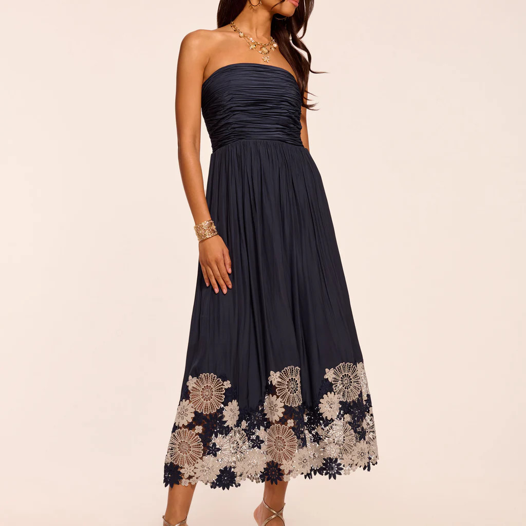 Milani Embellished Strapless Midi Dress | Ramy Brook