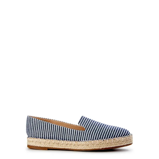 Time and Tru Women's Espadrille Flats (Wide Width Available) - Walmart.com | Walmart (US)