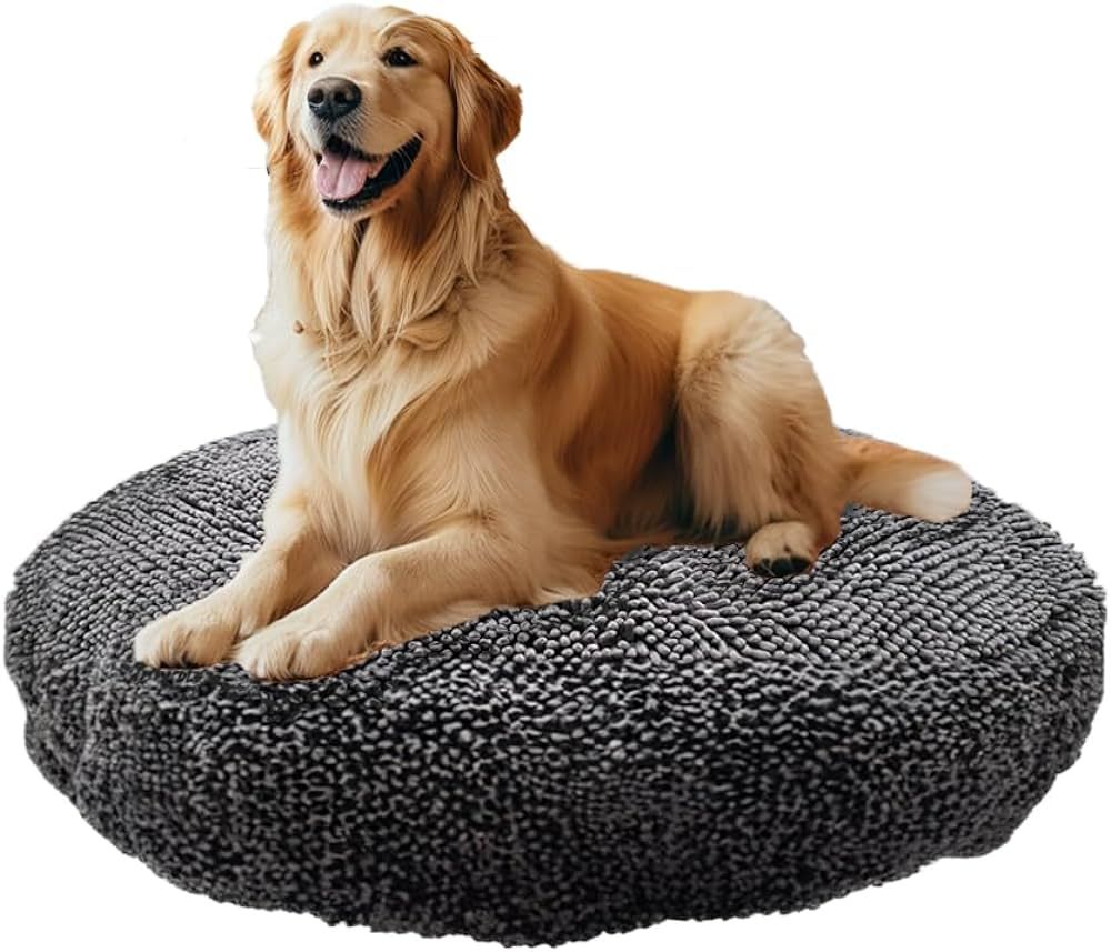 Muddy Mat® Cloud K-9 Bed for Dogs & Cats, Soft & Relaxing Round Dog Bed, Chenille Material, Remo... | Amazon (US)