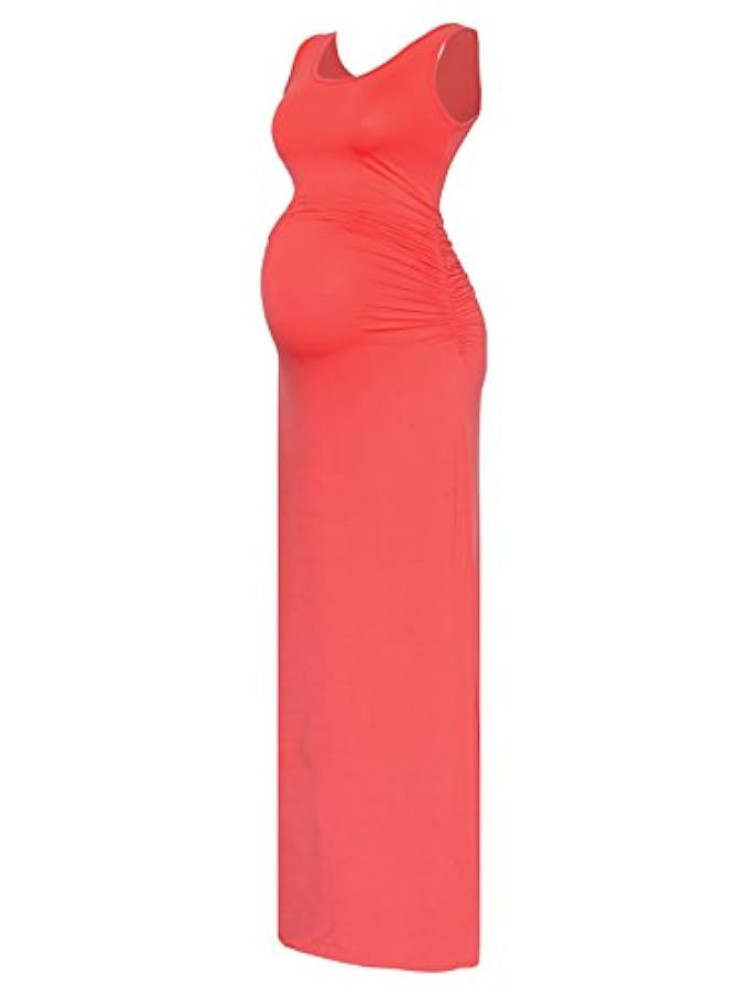 BlackCherry Women's Sleeveless Modal Maternity Maxi Dress Comfortable Tank Dress | Amazon (US)