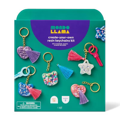 9ct Resin Key Chain or Bag Charm Craft Kit - Mondo Llama™ | Target