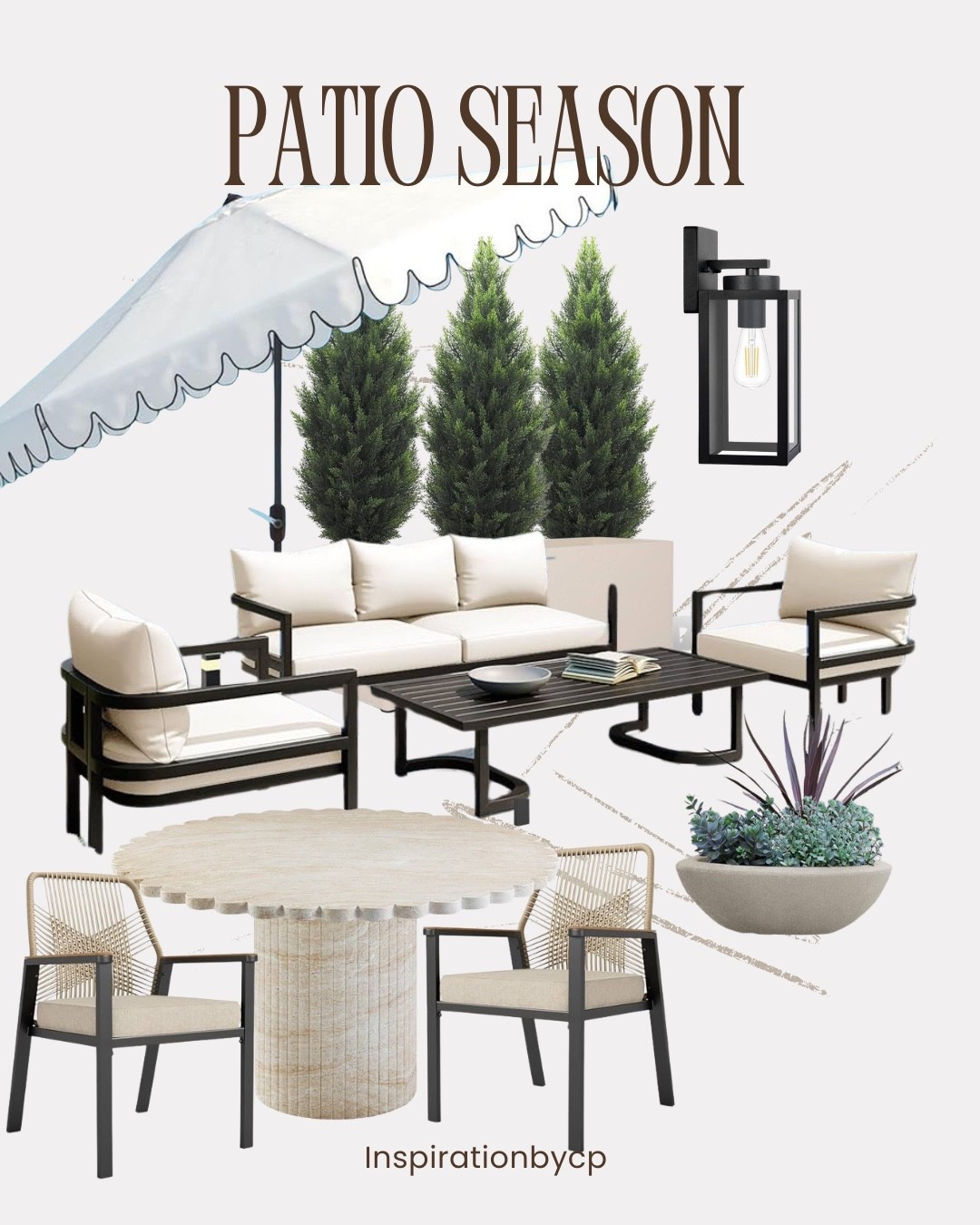 PATIO SEASON-Moder Patio Furniture
#patio #travertinetable #patiofurniture #patioumbrella #outdoorlighting #planter #amazonhome


#LTKSeasonal #LTKHome