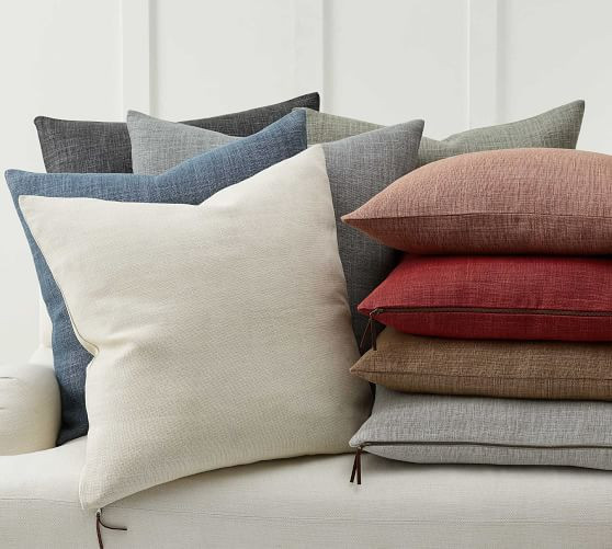 Belgian Linen Pillow Covers Made with Libeco™ Linen | Pottery Barn (US)