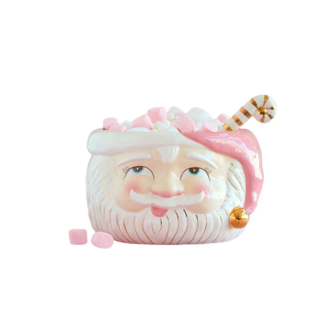 Pink Papa Noel Punch Bowl | Pink Antlers