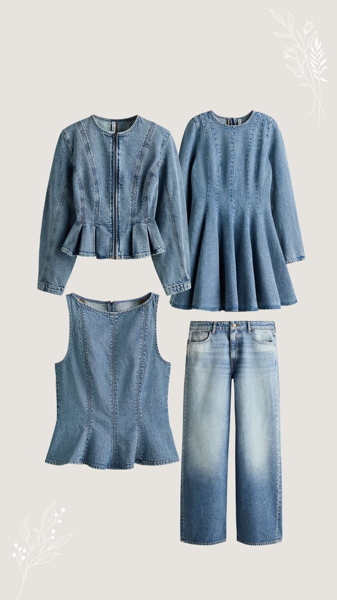 Denim trend from H&M - Affordable and stylish


#denimoutfit #jeans #hm #LTKStyletip #LTKFashion 

 #LTKU