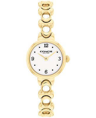 Women's Iris Gold Tone Stainless Steel Bracelet Watch, 22.5mm | Macy's