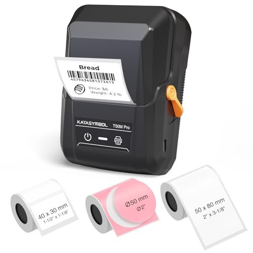 SUPVAN T50M Pro Bluetooth Label Maker Machine with 3 Tapes, Wide Waterproof Label, Versatile App with 40 Fonts and 650+ Icons, Inkless Labeler for Home, Kitchen, School, Office Organization, Black | Amazon (US)