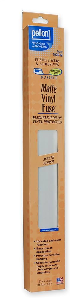 Pellon 102R Fuse Vinyl, Clear | Amazon (US)