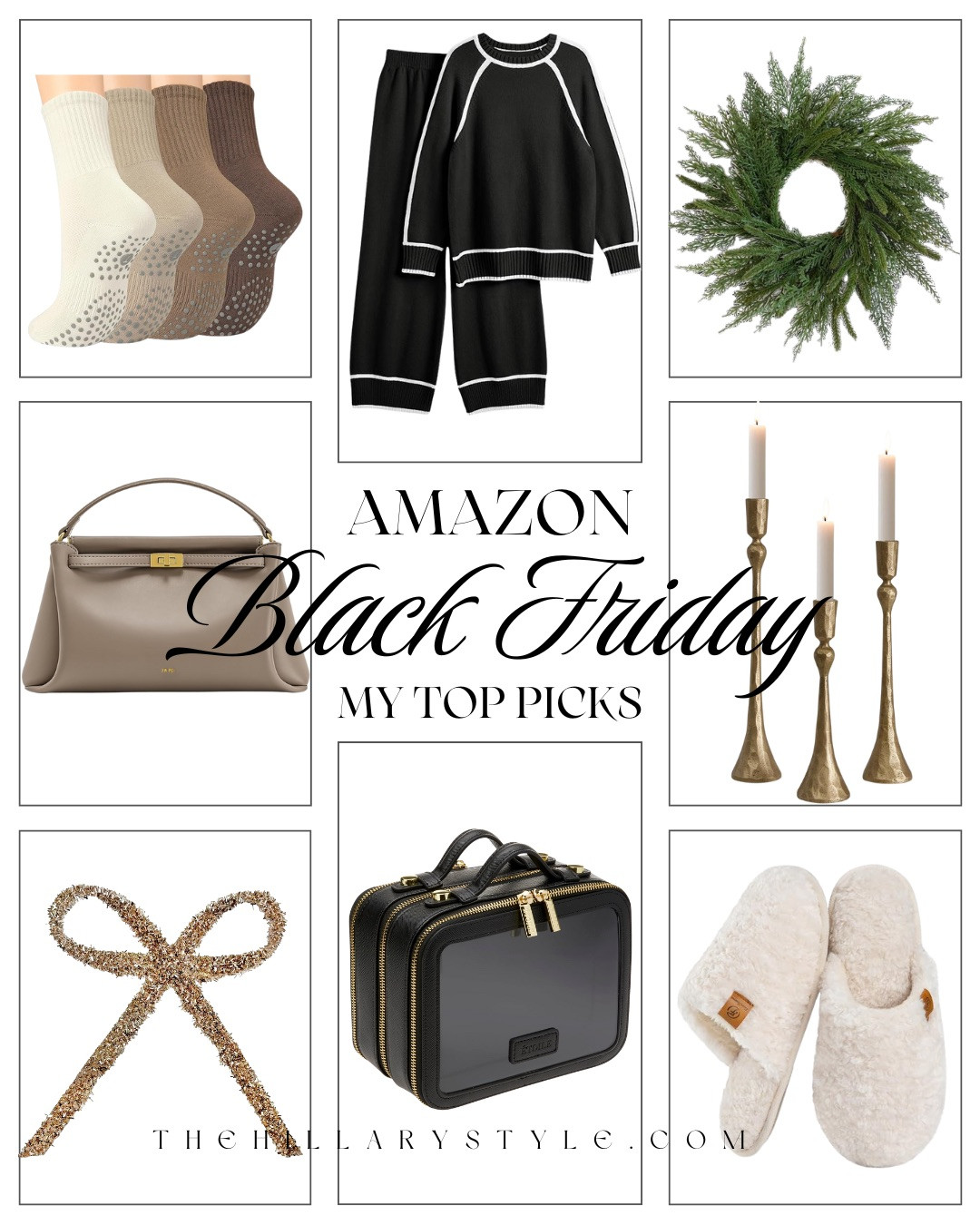 BLACK FRIDAY TOP PICKS! My curated Black Friday favorites — elevated essentials, timeless pieces, and chic finds that make gifting effortless. From luxe loungewear to designer-inspired accessories and holiday décor, these are the items worth grabbing while the deals last.

#Amazon #TheHillaryStyle #BlackFridayDeals #HolidayGifts #CozyEssentials #ChicStyle #HomeDecor #AmazonFinds #GiftGuide #SeasonalFavorites 

 #LTKCyberWeek #LTKHoliday #LTKSaleAlert