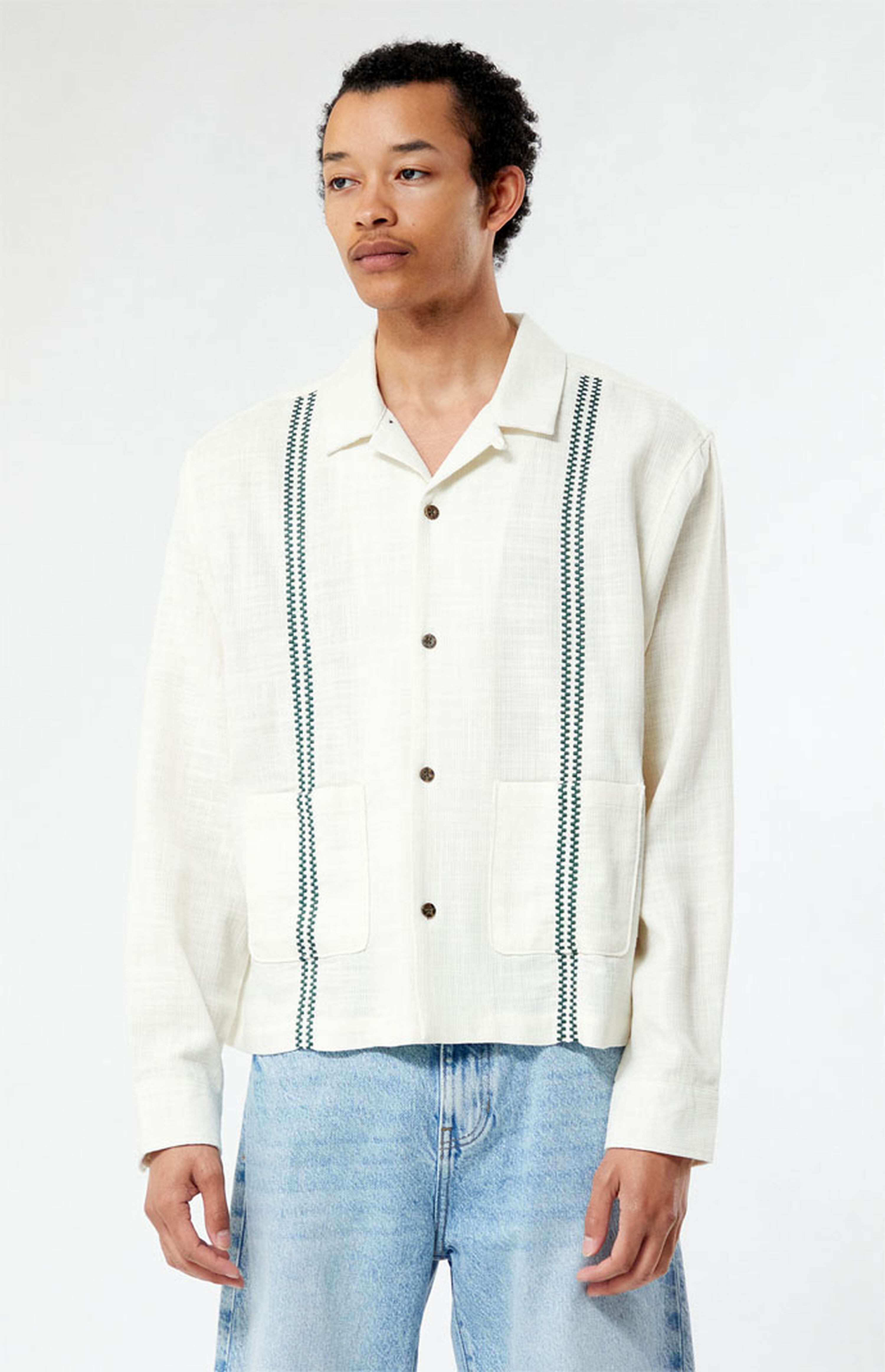 PacSun Ronan Long Sleeve Camp Shirt | PacSun