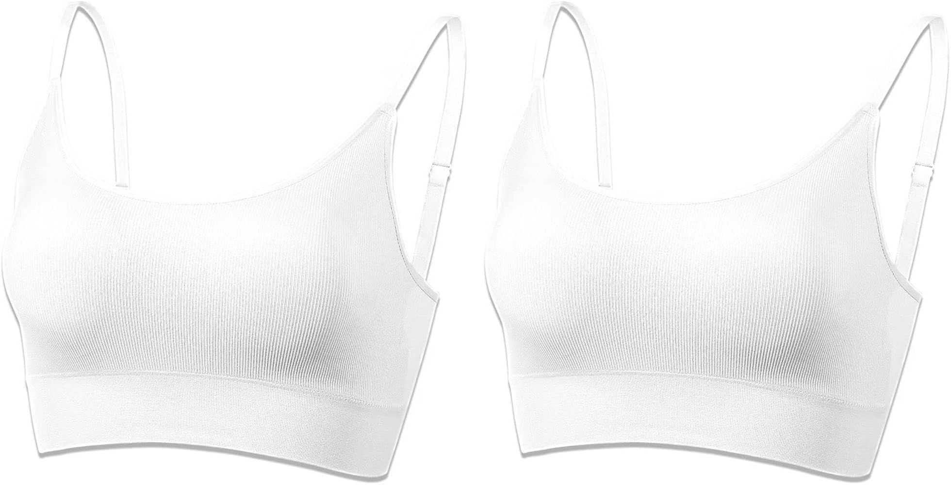 Womens Sports Bras for Women Light Support Padded Workout Bras for Women Supportive Seamless Wome... | Amazon (US)