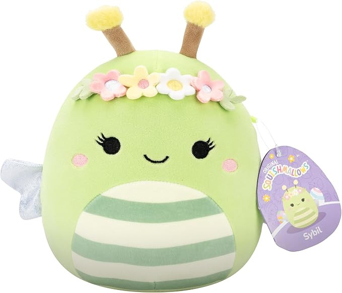 Squishmallows Original 14in Sybil The Green Bee with Flower Crown – Official Jazwares Plush (La... | Amazon (US)
