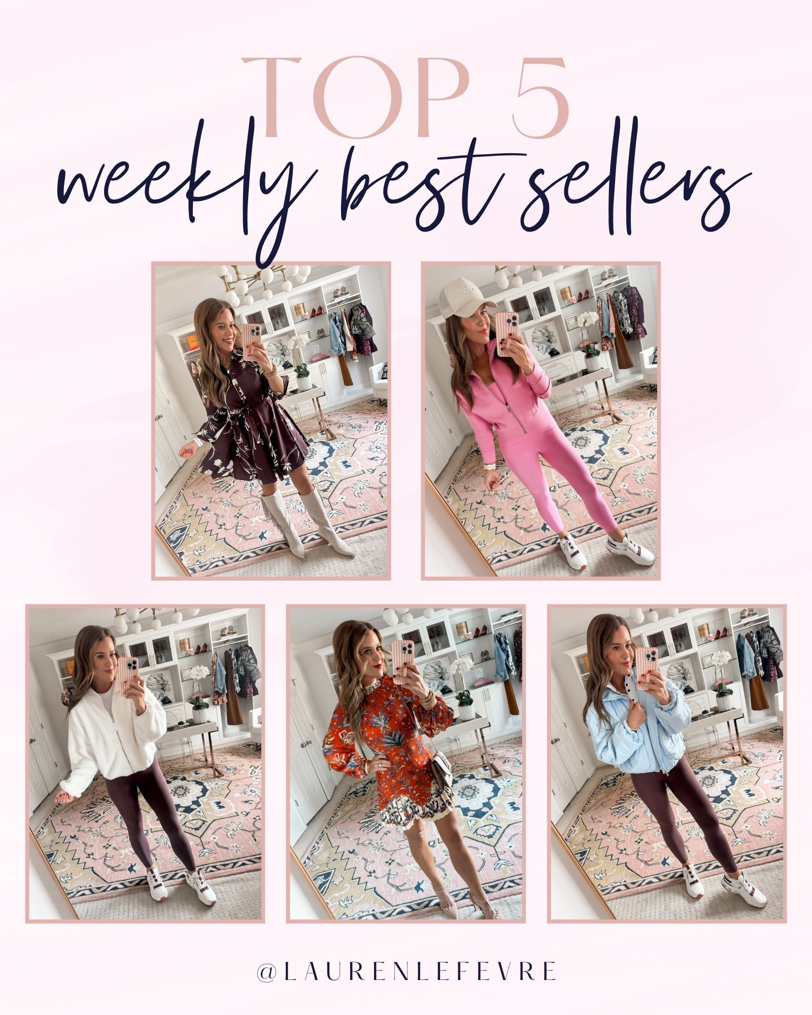 Top 5 weekly best sellers last week 

Target / farm rio / high waisted leggings / mini dress / floral dress / fall shirt dress / spanx / track jacket / jackett

#LTKStyleTip #LTKSeasonal #LTKFindsUnder50