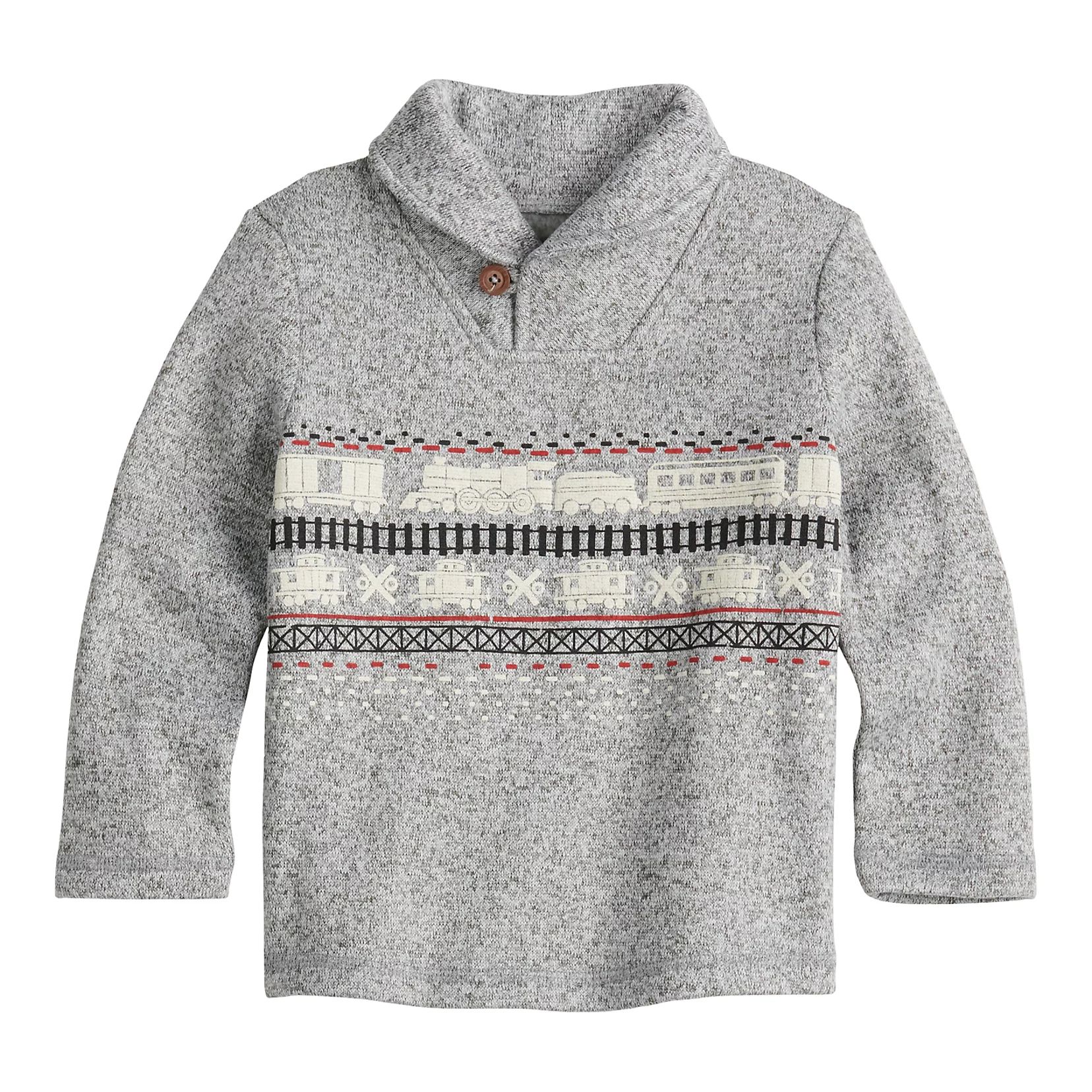 Toddler Boy Jumping Beans® Shawl Collar Pullover Sweater | Kohl's