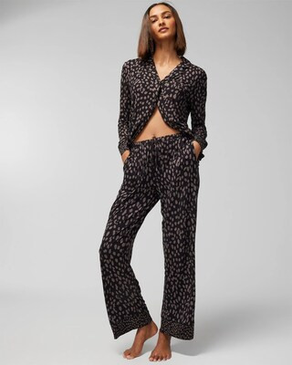 Solid Piped Pajama Pants | Soma | SOMA