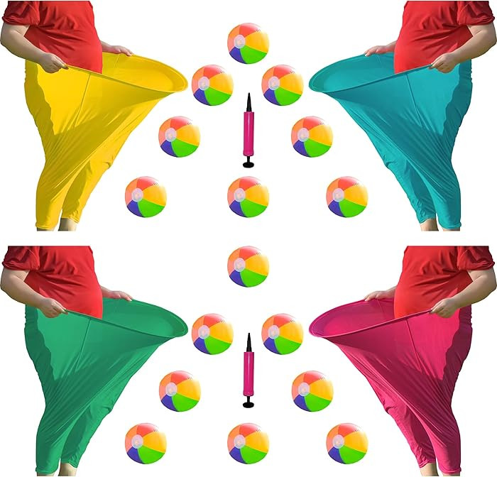 Granny Pants Yard Game, Hilarious Inflatable Ball Relay Set with Granny Giant Stretchy Pants, Gan... | Amazon (US)