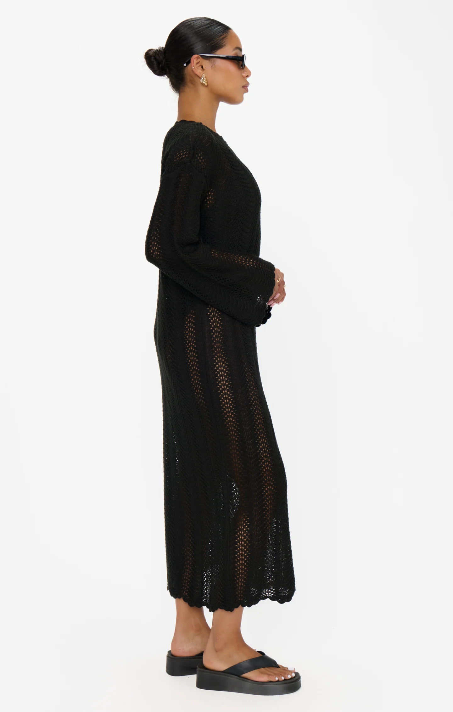 Packable Maxi Pullover ~ Black Crochet | Show Me Your Mumu