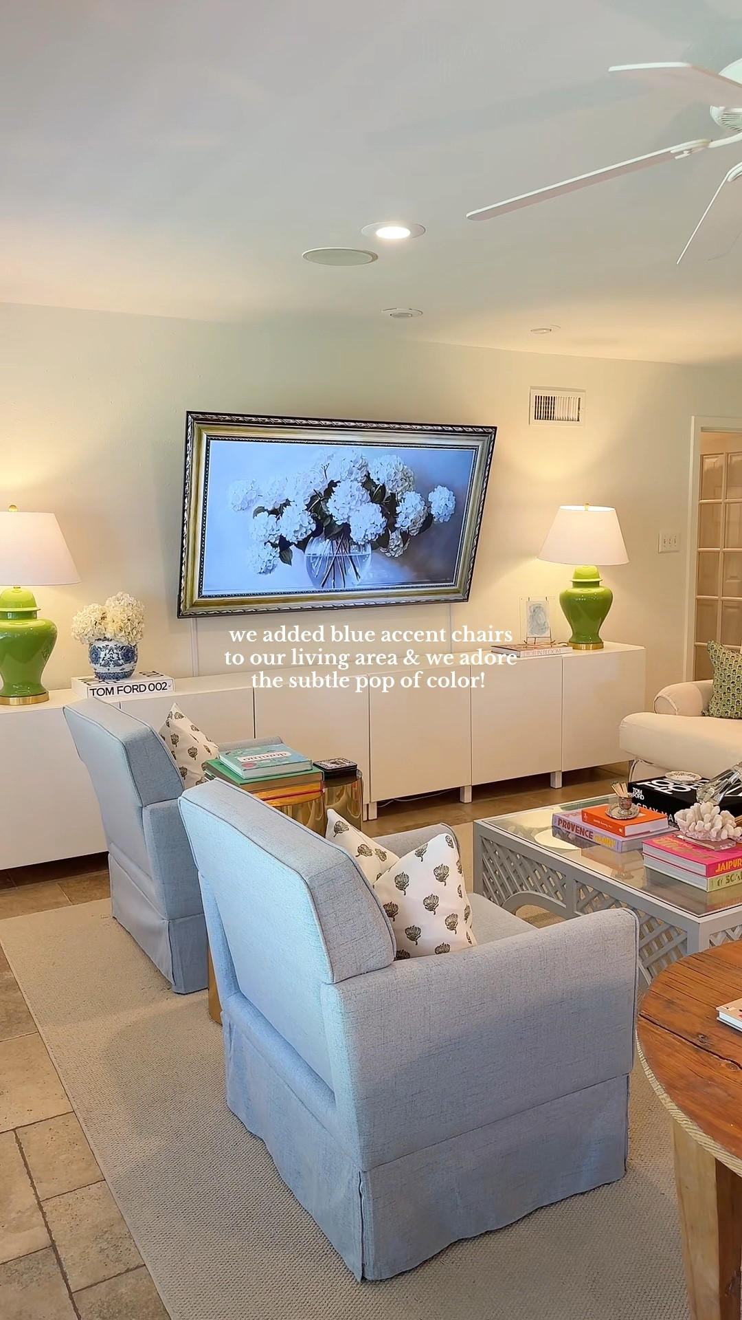 these blue accent chairs added the perfect pop of color to our living area! 🩵🏡  AND THEY ARE ON MAJOR SALE !!! 

#LTKHome #LTKStyleTip #LTKSaleAlert