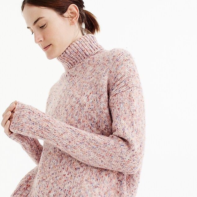 Marled wool turtleneck sweater | J.Crew US