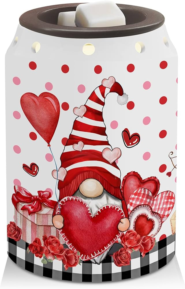 Valentines Day Decorations, Gnomes Valentines Day Wax Melt Warmer, Valentine's Decor for Home, Ba... | Amazon (US)