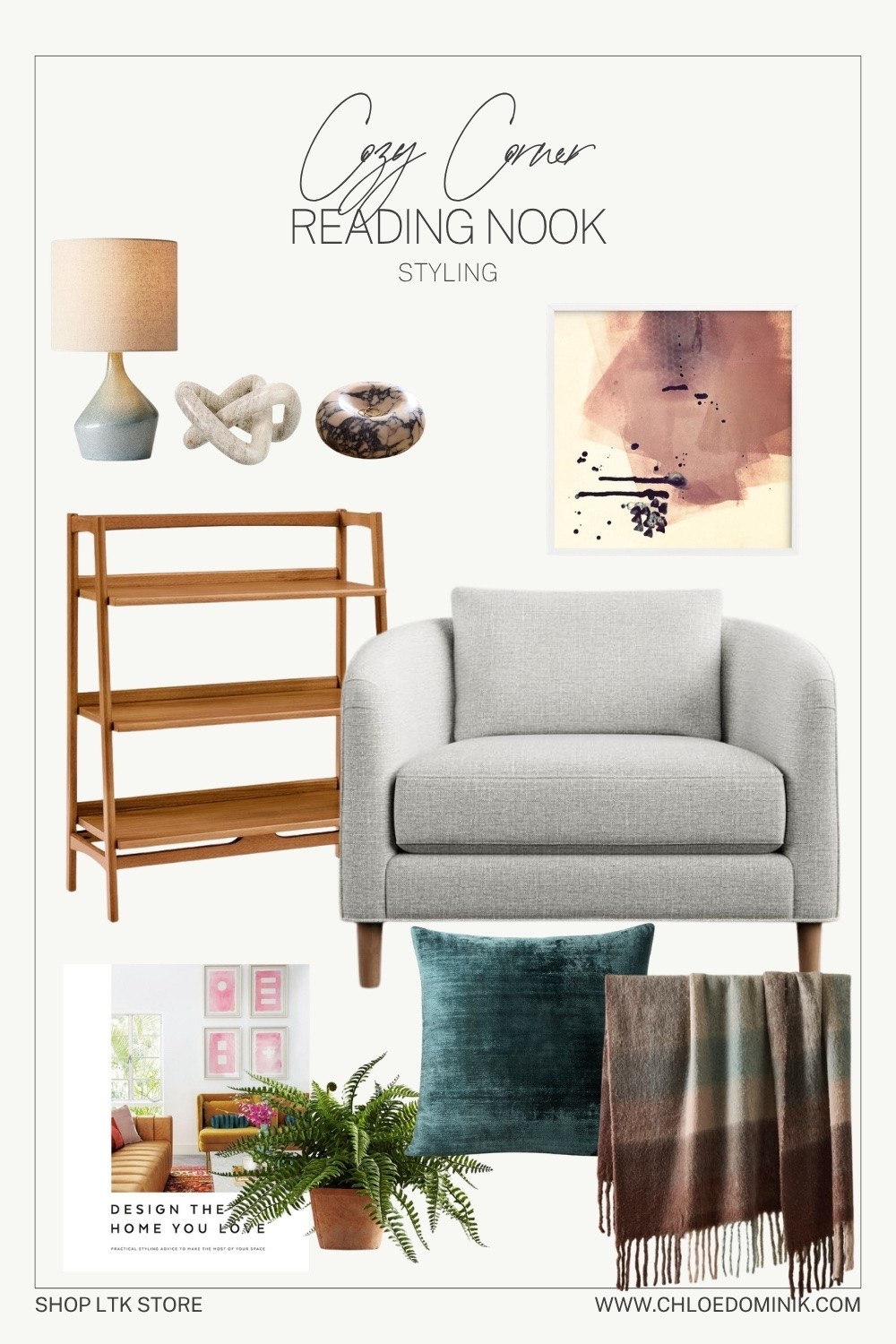 Cozy Reading Nook Mid Century Style

#LTKautumn #LTKhome