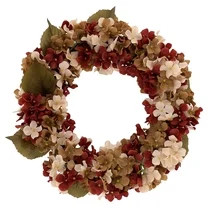 My Texas House Fall Hydrangea Wreath, Cream and Brown, 24" | Walmart (US)