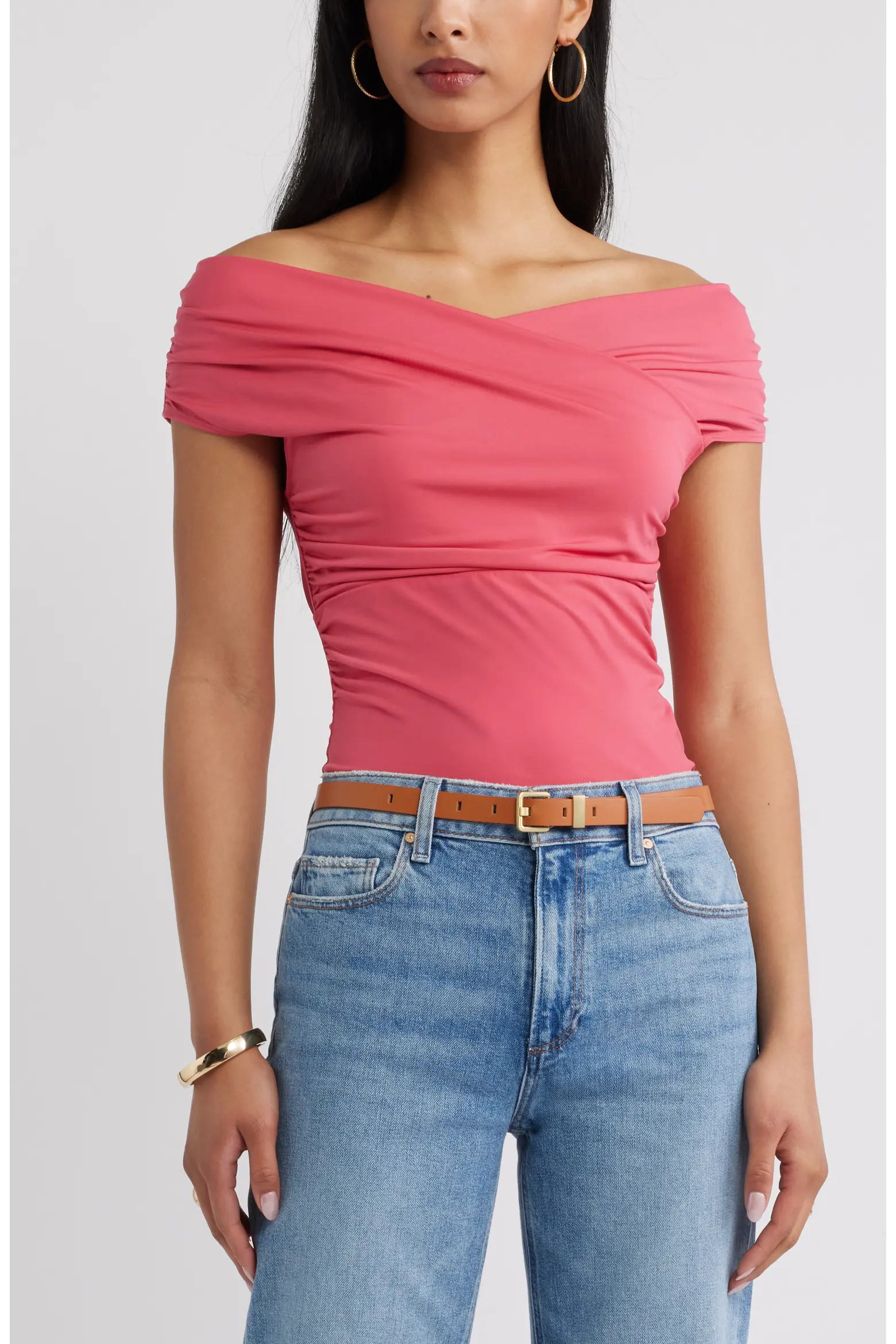 Crossover Off the Shoulder Top (Women) | Nordstrom | Nordstrom