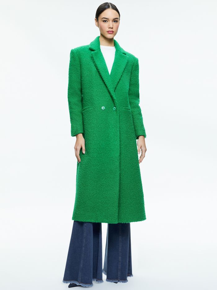 JIMMY OVERSIZED COAT WITH LONG LAPEL | Alice + Olivia