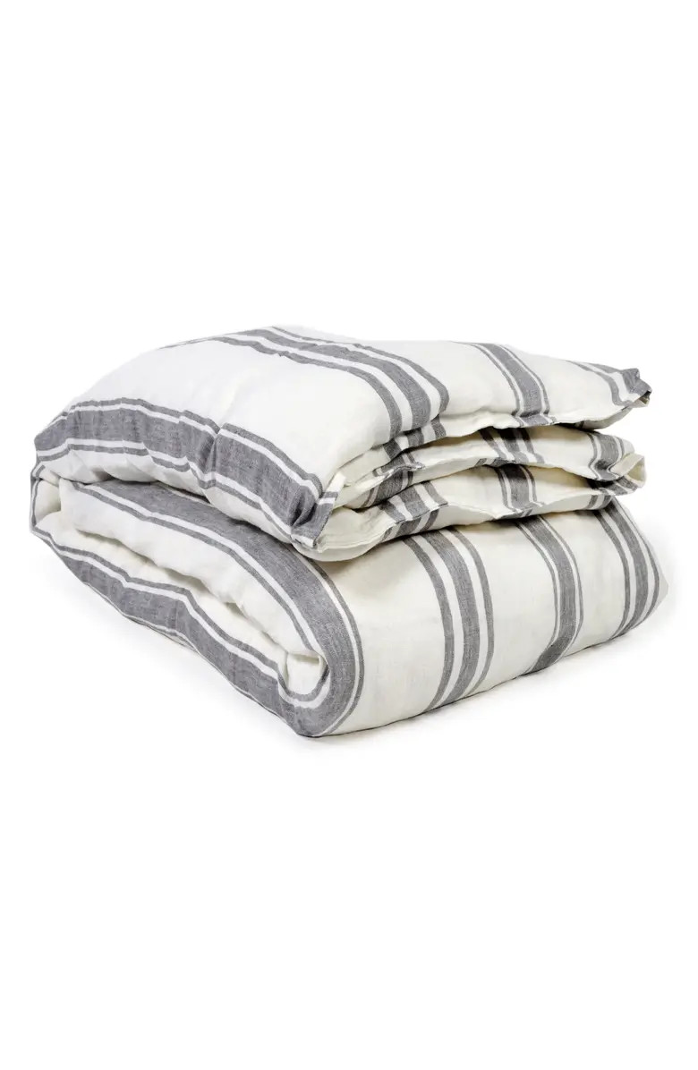 Pom Pom at Home Jackson Stripe Linen Duvet Cover | Nordstrom | Nordstrom