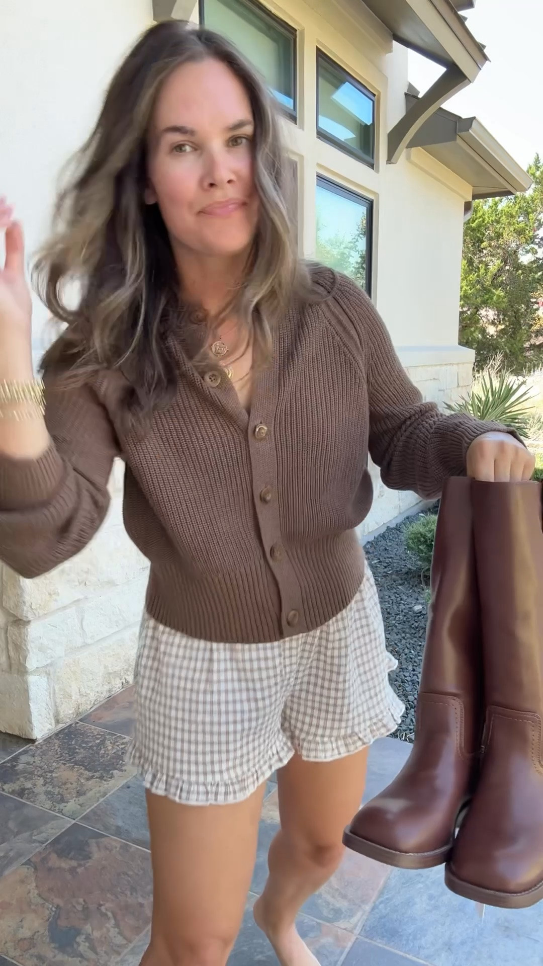 Fall boots are officially back 🤎🍁 Love these paired with an easy cardigan + shorts while the weather is still warm.

#LTKmomlife #LTKgrwm #LTKSeasonal