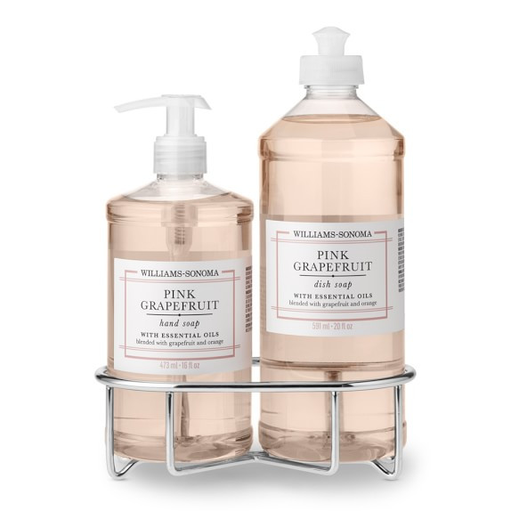 Williams Sonoma Pink Grapefruit Hand Soap & Dish Soap, Classic 3-Piece Set | Williams-Sonoma