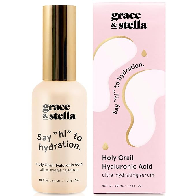 grace & stella Award Winning Hyaluronic Acid Serum (50ml/1.7 fl oz) Hyaluronic Acid Serum for Fac... | Amazon (US)