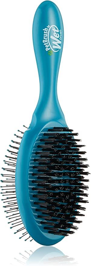 Wet Brush Pet Brush, Ultimate Groomer 2-in-1 Detangler - Teal, Blue | Amazon (US)