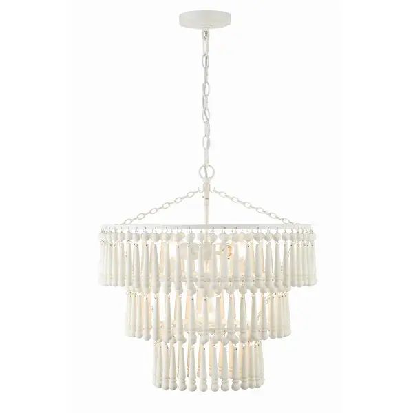 Tiana 3 Light Matte White Pendant - 20.5"W x 21"H x 20.5"D - Bed Bath & Beyond - 38036734 | Bed Bath & Beyond