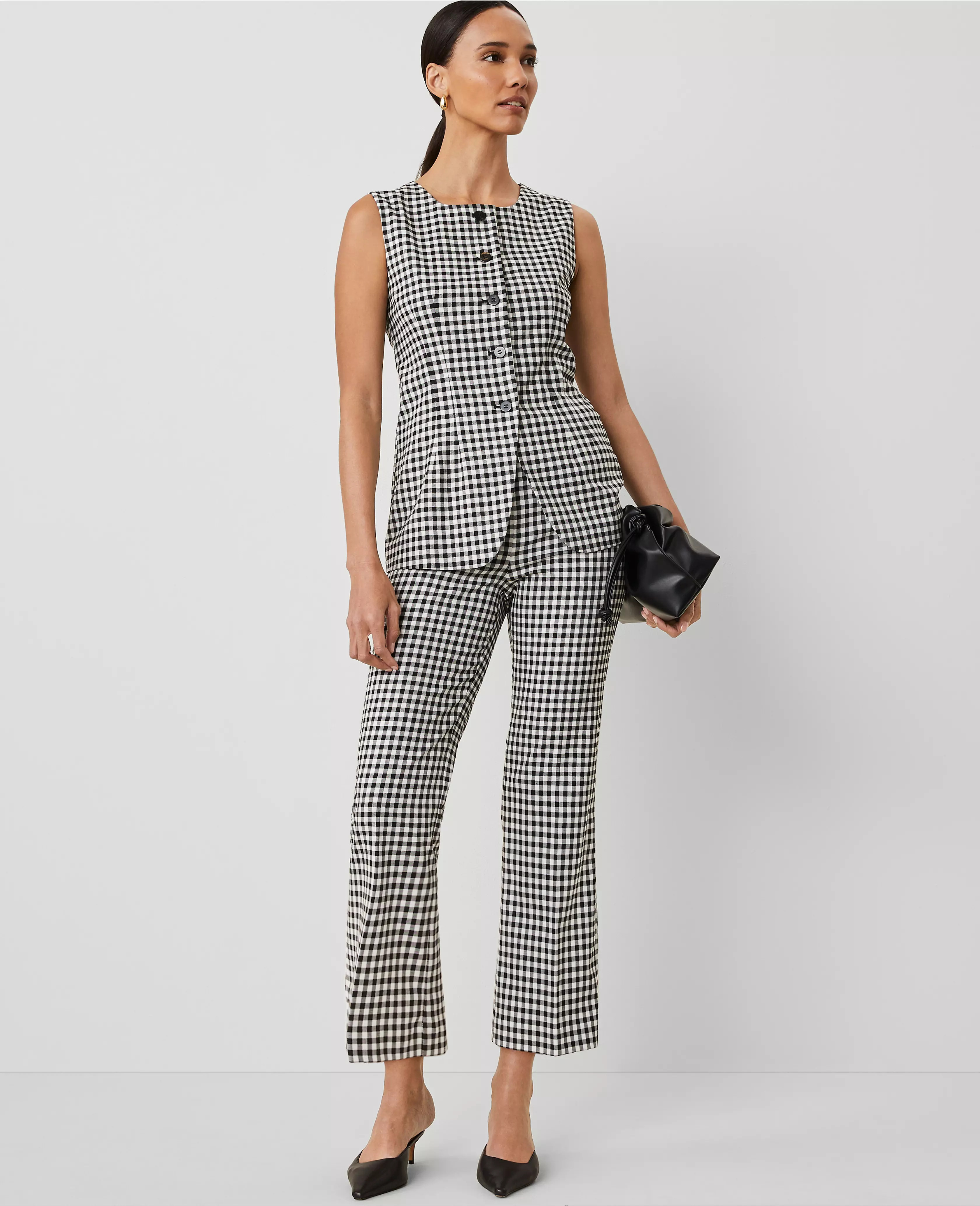 The Flare Pant in Gingham | Ann Taylor