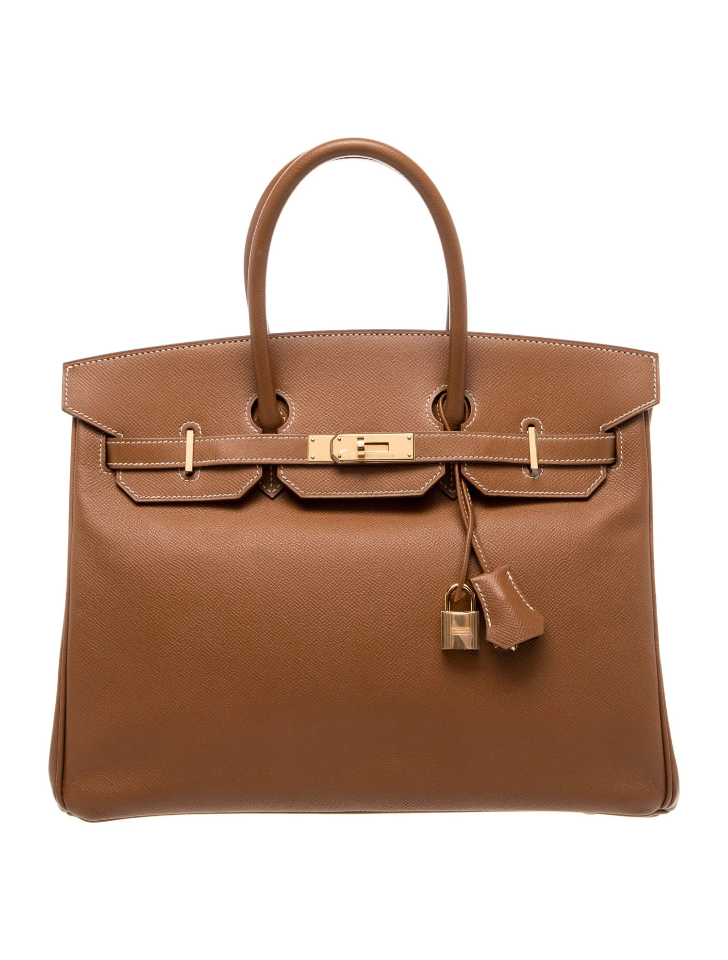 Hermès Epsom Birkin 35 - Brown Handle Bags, Handbags - HER819440 | The RealReal | The RealReal