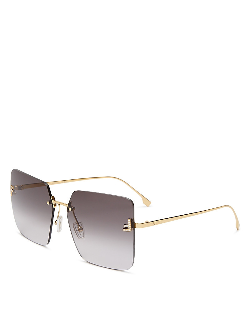 Fendi Rimless Square Sunglasses, 59mm | Bloomingdale's (US)